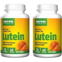 미국직구 자로우 포뮬라 루테인 20mg 60 소프트젤 2팩, 수량, 상세참조