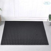 태즈컴퍼니 써클 생고무 현관매트 블랙 90x120, 상세페이지 참조