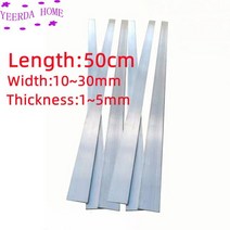 알루미늄판 판재 재단 각재 490mm 1060 알루미늄 평판 바 시트 기계 부품 3d 인쇄 두께 12345mm 너비 102030mm, 두께 x 너비 x l, 5x30x490mm 5개