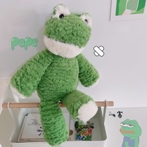 귀여운 어글리 개구리인형 동물 애착 수면 인형 코끼리 하마 토끼, 35cm