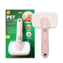 냥이즈멍 퓨어펫 반려동물 원터치 브러쉬 대형(L), 1개