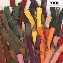 퀼팅맘 YKK지퍼 앤틱 납작드롭 25컬러, [12cm] 바이올렛