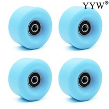 4pcs 바퀴 pu 82a 58x32mm 쿼드 롤러 스케이트 2 행 라인로드 슬라이딩 스케이트 신발 볼 베어링 흰색 액세서리가있는 운동화, 렌치가 있는 8개 조각, 하늘색