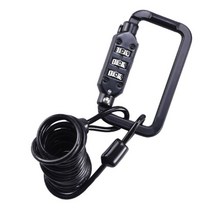 자전거 헬멧 잠금 미니 휴대용 안티 도난 방지 레팅 가능한 3 자전거 자전거 사이클링 스프링 콤비네이션 케이블 수하물 버클, default