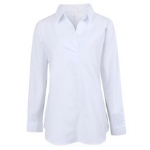 루즈핏 반오픈 셔츠남방 BLS-WSH-0229-아이보리