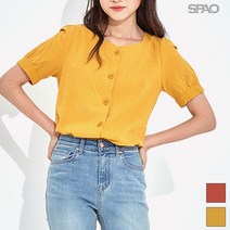 스파오 SPAO (QR) 피크닉 반팔 블라우스_SPBW937G82