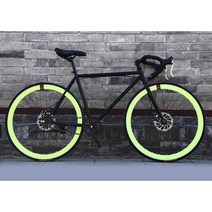 크로몰리픽시 입문용 클래식 자전거 픽시, 26인치 40칼 블랙