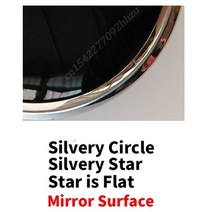 휠캡 휠커버 3D 미러 그릴 배지 전면 W204 엠블럼 W205 W212 W213 W176 W246 W177 A B C E G 클래스 ML CLA GLA GLC GLE C117 D, 163.Mirror Silvery - GLS-166 2