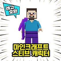 [큐브월드] 레고호환 마인크래프트 캐릭터 8종 시리즈 블록 미니피규어 중국레고, 03. 스티브