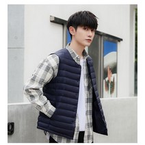 패딩 조끼 경량 반팔 뽀글이 크롭 유니클로경량 유니클로 허리스트링 발열 숏 조끼 166