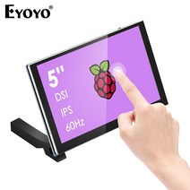 디스플레이 미니디스플레이 라즈베리 파이 4B 3B 3A 2B B + 터치 스크린 모니터 5 인치 1024x600 IPS, 한개옵션0