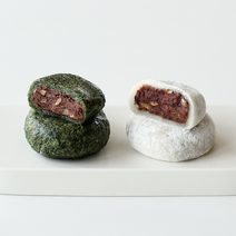 건영 밥알 왕찹쌀떡 40개 4.8kg (120g x 40개입 당일생산 제품발송 (토 일 공휴일 발송불가), 흰찹쌀떡20개+밥알왕찹쌀떡20개