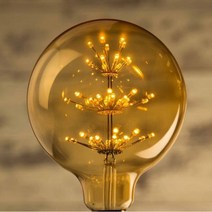 더쎈 동성 LED 에디슨 불꽃전구 M-95 2.5W 2200K, 전구색, 1개