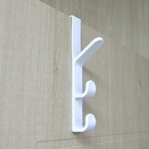 문짝 문틀옷걸이 문고리행거 문에거는 방문옷걸이 일자형 도어 문걸이행거 3단 5단, 5단-화이트
