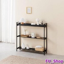 ForU34 3단 스틸 콘솔겸용 화분대 플랜트박스 거실선반 콘솔 단선반 다용도선반, 화이트