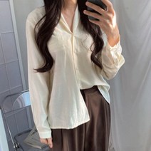 브링미 트윙클 브이 샤인 셔츠블라우스(4c)