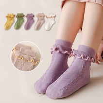 제이셀 F33 유아여아아동 럭셔리레이스골지 양말 5켤레 세트