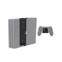 HIDEit Mounts 마운트 4P Pro 번들 PS4 및 컨트롤러용 벽 Playstation 4 Pro용 강철 고무 딥 컨트롤러 1개, Pro Bundle Mount + Pro Uni-C_P