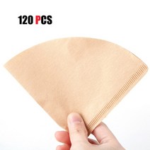 클레버 드리퍼 커피 콜드브루 메이커 클래버 필터 v 모양 종이 콘 v60 드립퍼 필터, 120개