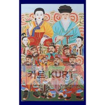 걸립 넋대신 대형 큐빅 그림 탱화 만들기 제작 비즈 공예 보석십자수 재료 세트, 90x130cm 전체 원형 큐빅