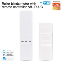 MOES WiFi 전동 체인 롤러 블라인드 그늘 셔터 드라이브 전기 커튼 모터 RF 원격 Tuya 스마트 앱 제어 Alexa/Google, [01] WIFI, [04] AU Curtain Motor