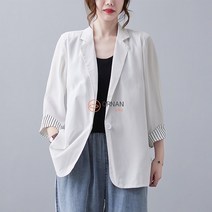 오르난 여성 여름 루즈핏 쉬폰 캐주얼 자켓 R2099