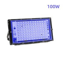 [마켓영] 블랙라이트 조명 100w 무대 자외선 투광 효과 할로윈 크리스마스 댄스 DJ 디스코 파티 바, 100w + 200V