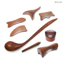 에보니 괄사 도구 지압봉 경락 마사지 기구, 괄사_3, 1개