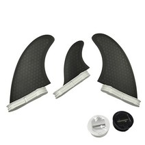 카약플러그 서핑 보드 핀 + 무료 가죽 끈 플러그 업 서프 FCS 2 T1 카약 스러스터 트윈 센터 안정기 벌집 3, 04 파란