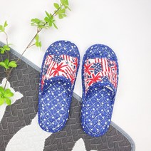 실내 홈 천 실리퍼 부드러운 미끄럼방지 실내화, 250~270mm  (5켤레), 사파이어 블루 (5켤레)