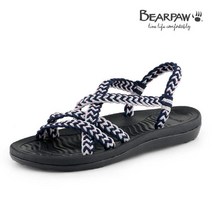 [베어파우] K1072015NB-W 여성 로프 샌들 ALINA - NAVY PINK BLACK