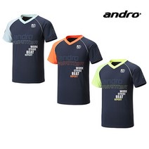 안드로 Andro 남녀공용 기능성통풍형 탁구유니폼 상의 3컬러