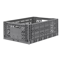 아이카사 폴딩박스 L stone grey_Passive Lock 22cm, 스톤그레이
