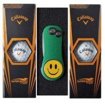 캘러웨이 워버드 2.0 2피스 6p 골프공 + 피치픽스 비틀, 그린, 1세트