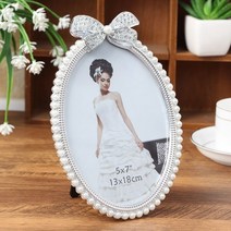 photo frame P79 5x7 원형 탁상액자 앤틱인테리어 사진액자 프레임, 1263024