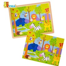나nanr_비가퍼즐 야생동물 24피스 놀이 1개 게임 25 24 나무 우드 가퍼즐♥sksnfll, ♥sstarting