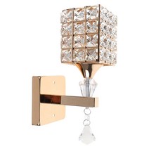 ST SHOP 현대 장식 크리스탈 벽 조명 DIY 홈 레스토랑 장식 E26/E27 전구 전구는 포함되지 않은 머리맡 벽 램프 sconce 조명, 금속 및 수정, 골든