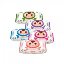 순둥이 아기물티슈 아기용품 출산용품 돌잔치 조카선물 베이직 프리미엄 데일리 생분해, (BR-01)베이직 리필형 10팩