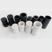 CD HI 후렉시블 전선관 난연 PVC 콘넥터 콘넥타 카플링, 난연커플링22 (4개), 1개