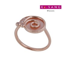 이상주얼리/18k 달팽 천연자개 반지/18k반지/심플반지