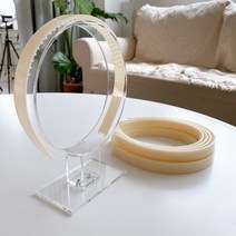 10개입 아이보리 플라스틱 헤어밴드 행사 피켓 머리띠 부자재 헤어악세사리 만들기 재료, 상세페이지 참조