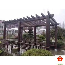 원두막정자 미니 조립식 야외 정자 농막 인테리어, 방부목 포도꽂이