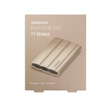 삼성전자 삼성 포터블 외장 SSD 외장하드 휴대용 T7 실드 shield 베이지, 1TB(베이지)