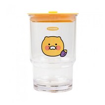 카카오프렌즈 실리콘캡 텀블러 / 실리콘캡 텀블러 / 홈카페 트라이탄 사무실텀블러 빨대텀블러 휴대용텀블러, 춘식이(옐로우), 473ml