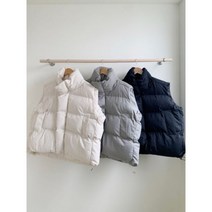 더바지 여성 아방 오버핏 패딩 조끼 베스트 3color
