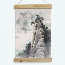 [바보사랑] 우드스크롤_40CmX60Cm_동양화소나무와산[꾸밈], 상세 설명 참조, 상세 설명 참조