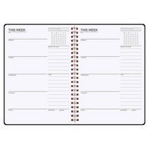 플래너 독서노트 Unated Daily Weekly Planner 노트북 시간별 일정 나선형 할 일 목록 일기 습관 추적기 우선 순위, [04] 49
