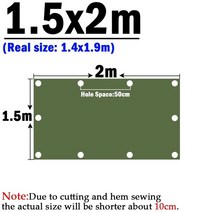 비바돔 쉘터 반고텐트 동계쉘터 벙커돔 짙은 녹색 유기농 실리콘 패브릭 자외선 차단 퍼걸라 캔버스 아웃도, 14 1.5x2m