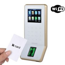 F22 WIFI tcp/ip USB 생체 인식 지문 도어 액세스 제어 시스템 컬러 스크린 시간 출석 옵션 RFID 카드 판독기, 러시아어_IC WIFI