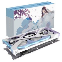 그래픽카드 Yeston RX6750XT-12G D6 YB 게임용 그래픽 카드 12G/192bit/GDDR6 메모리 듀얼 조명 효과 모드 3 x DP HD 출력 포트, [01] RX6750XT-12G D6 YB